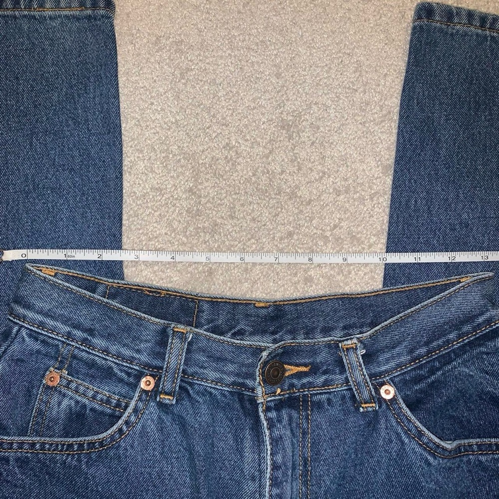 LEVIS | VINTAGE DARK WASH ORANGE TAG MOM JEANS 🧡🍊🧡 - Picture 3 of 8